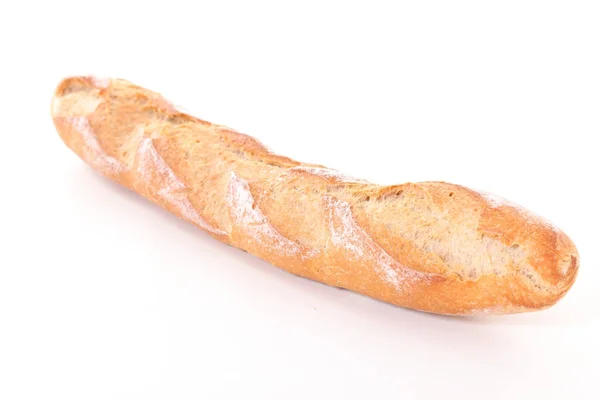 Baguette Aislada Blanco —  Fotos de Stock