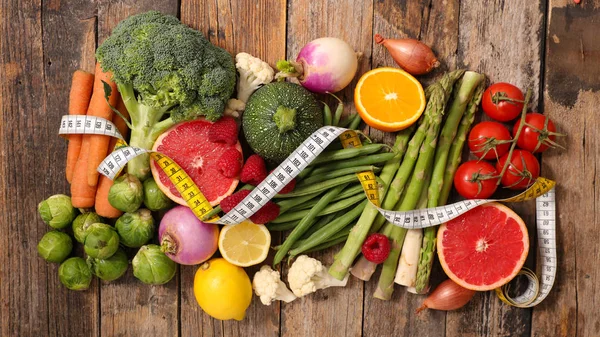 Recogida Frutas Frescas Con Verduras Primer Plano —  Fotos de Stock