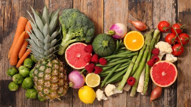 sebzeler, taze meyve toplama yakın çekim  