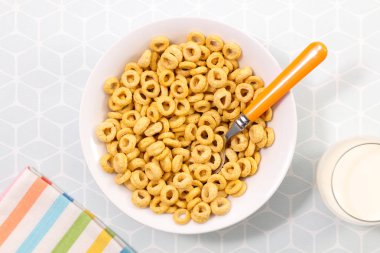 kase Kahvaltı gevreği Üstten Görünüm