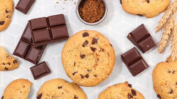 Chocolate Chip Cookie Ingrediënt — Stockfoto