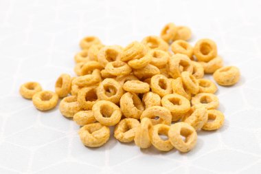 yakından görmek kahvaltılık gevrek ışık arka plan üzerinde 