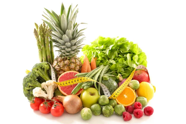 Φρούτα Και Λαχανικά Έννοια Υγιεινή Διατροφή — Φωτογραφία Αρχείου