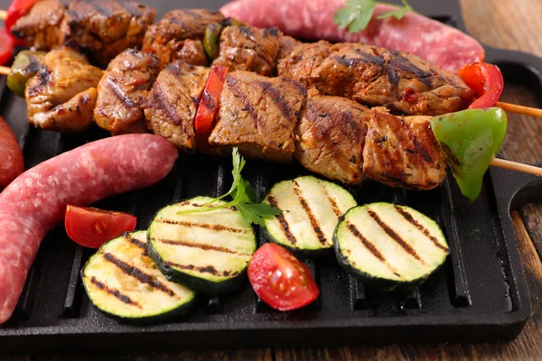 Meat Barbecue Grill Close View — Stock Photo, Image