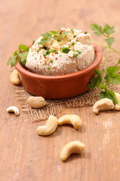 Zelfgemaakte Veganistische Kaas Close Shot — Stockfoto