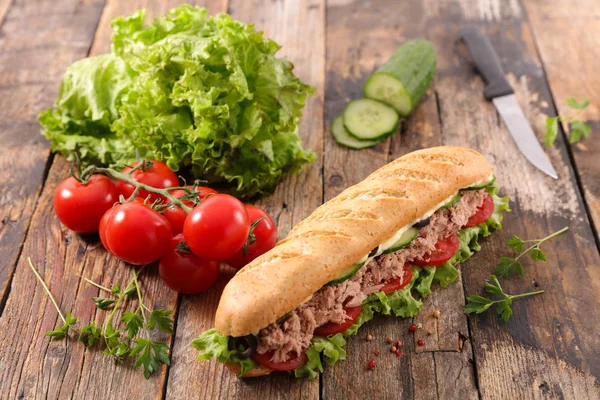 Sandwich Ingrediënt Close Shot — Stockfoto