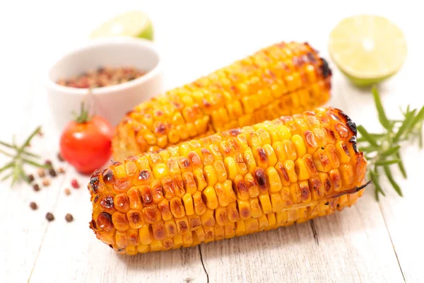 Grilled Cob Corn Close Shot — Stock Photo, Image