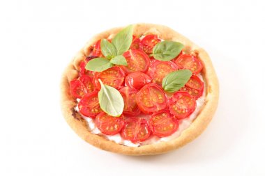 domates ve krem quiche atış kapatın