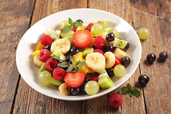 Salada Frutas Frescas Tigela — Fotografia de Stock