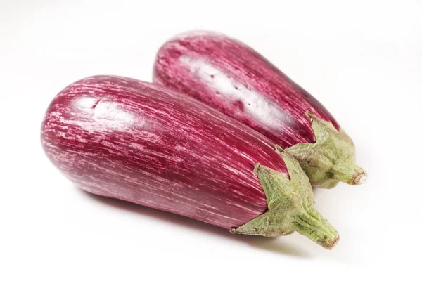 Aubergine Isoliert Auf Weißem Hintergrund — Stockfoto