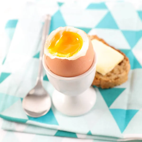 Soft Boiled Egg Healthy Breakfast — Stock Photo, Image