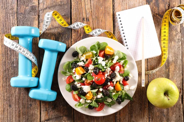Diéta Élelmiszer Koncepció Illik Egészséges Étel Asztalon — Stock Fotó