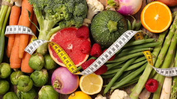 Coleta Frutas Vegetáveis Conceito Alimentação Saudável — Fotografia de Stock