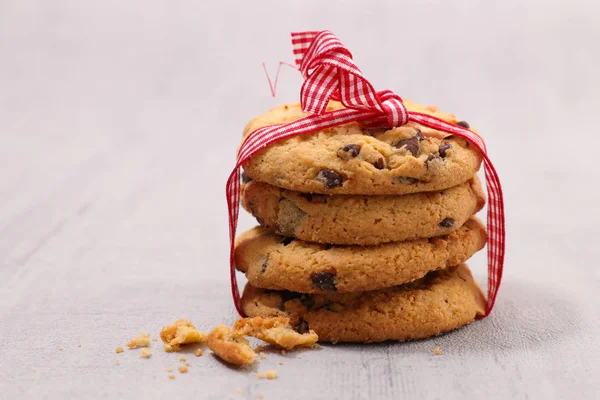 Pile Cookies Ribbon — Stock Photo, Image