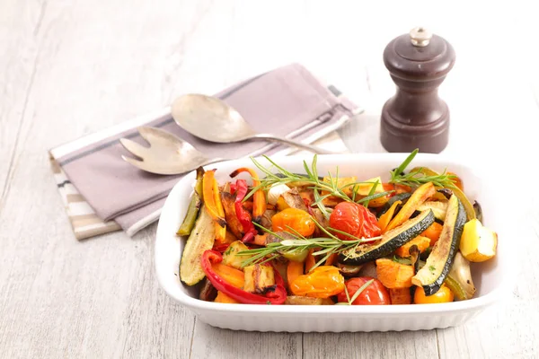 Tomate Asado Horneado Pimiento Calabacín Panais — Foto de Stock