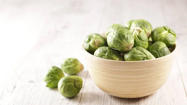 Raw Brussels Sprouts Bowl — Stock Photo, Image
