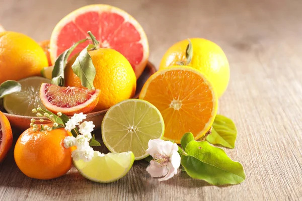 Surtido Cítricos Limón Naranja Pomelo —  Fotos de Stock