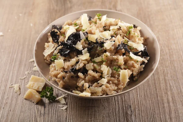 Risotto Aux Champignons Parmesan — Photo