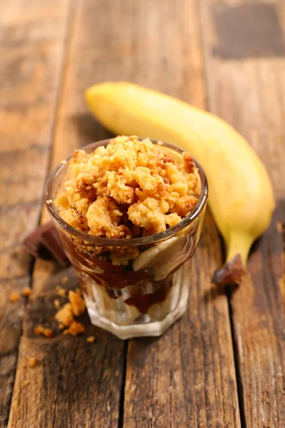 Crumble Banane Chocolat — Photo