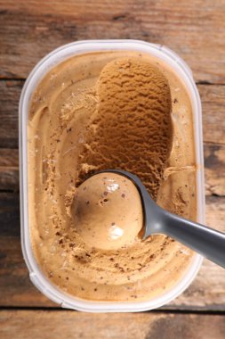 kahve dondurması- üst görünüm