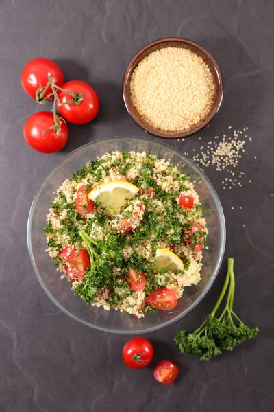 Tafelsalade Met Couscous Groente — Stockfoto