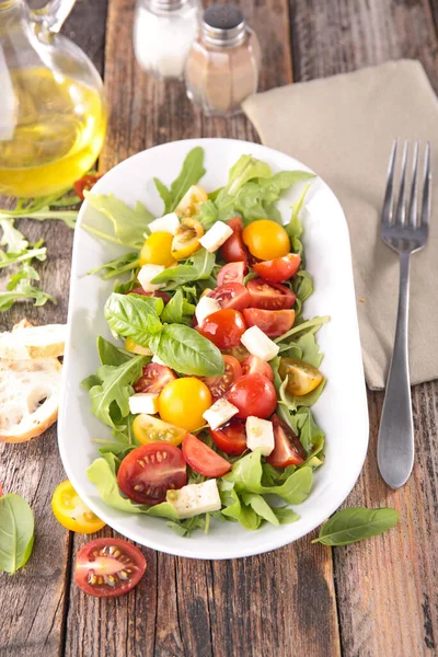 Mozarella Marullu Domates Salatası — Stok fotoğraf