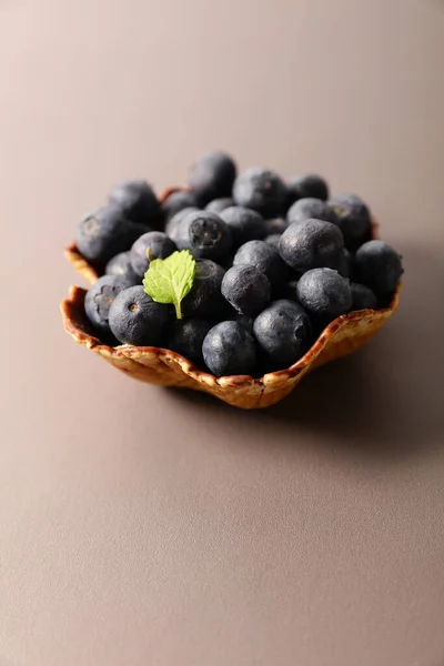 Fresh Juicy Blueberry Biscuit Bowl — Stock Photo, Image