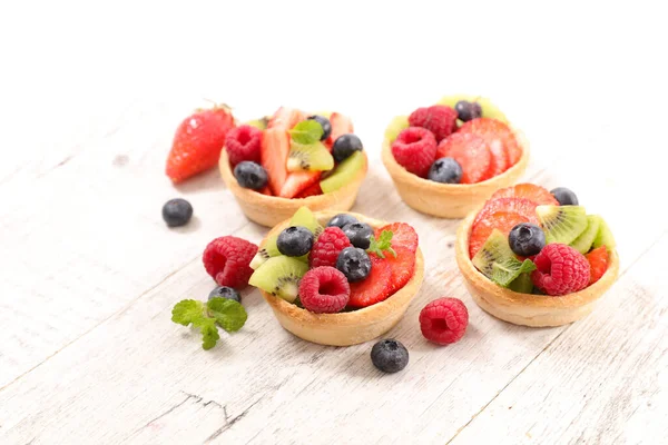 Fruit Tart Strawberry Raspberry Blueberry — Stock Photo, Image