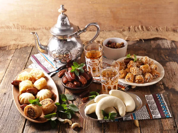 Assortiment Baklava Pâtisseries Arabes — Photo
