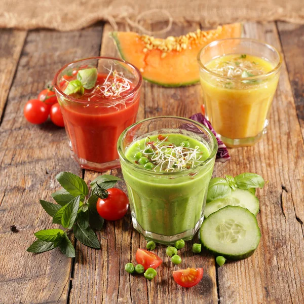 Smoothie Froid Soup Gaspacho Légume — Photo