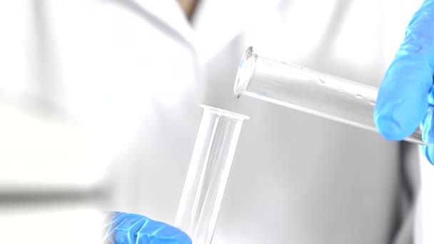 Researcher Working in Lab .researcher in Biochemical Lab. — Stock Video
