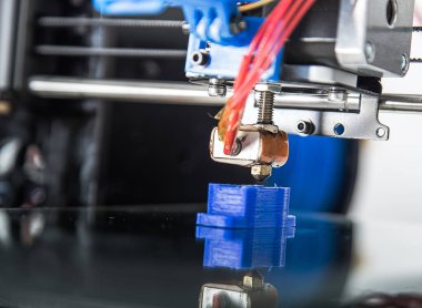 Elektronik üç boyutlu plastik yazıcı iş, 3d printerlere harcama maddeler, 3d baskı sırasında