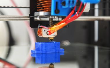 Elektronik üç boyutlu plastik yazıcı sırasında iş, 3d, yazdırma.