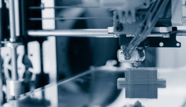 yelement tasarım cihazın işlemleri sırasında çalışma 3d yazıcı mekanizması.