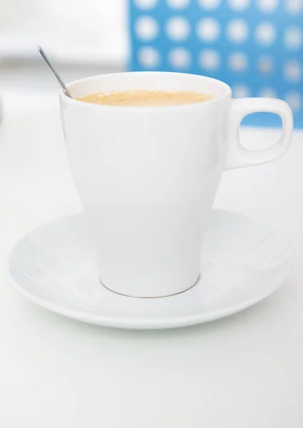 Cup of coffee over white background — Stock Photo, Image