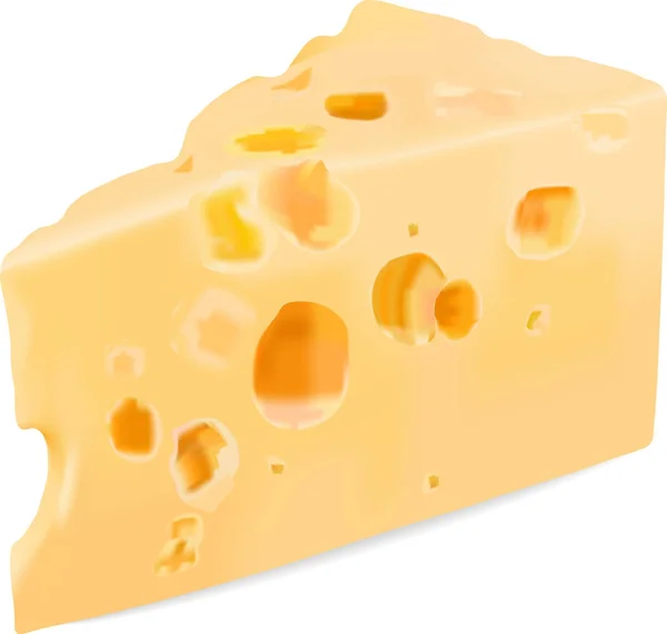 画一块奶酪 — 图库矢量图片