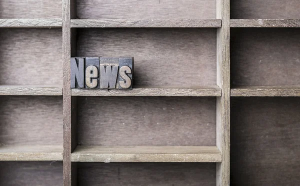 Wooden Letter News — Stock Photo, Image