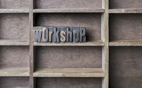 Wooden Letter Workshop — Stock fotografie