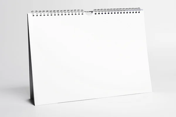 White calendar mockup — Stock fotografie