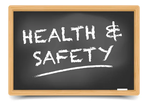 Blackboard Health Safety — Stock Vector