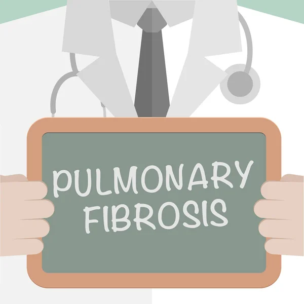 Bordo Fibrosi polmonare — Vettoriale Stock