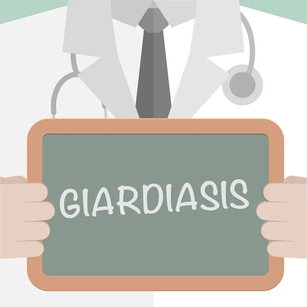 Medische Raad Giardiasis — Stockvector