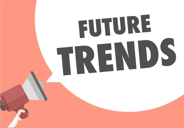 Megaphone Tendances futures — Image vectorielle