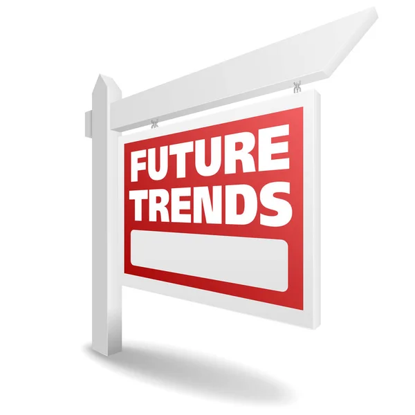 Señal Tendencias futuras — Vector de stock