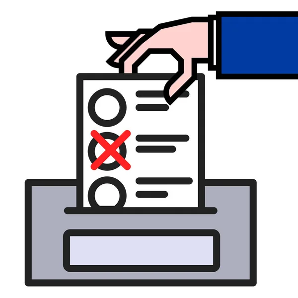 Dar concepto de voto — Vector de stock