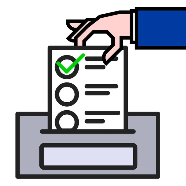 Dar concepto de voto — Vector de stock