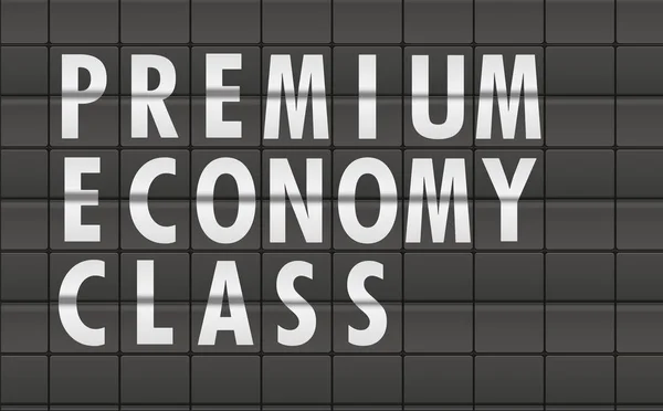 Premium Economy Class — Stock Vector