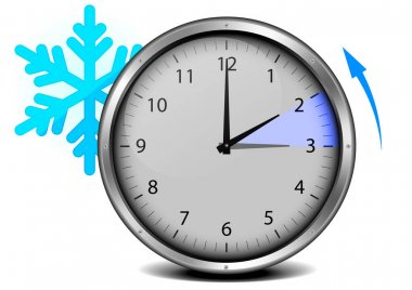 switch to winter time clipart
