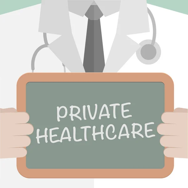 Conselho de Saúde Privada — Vetor de Stock