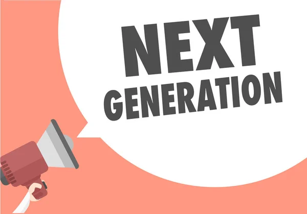 Megaphone Next Generation — Stock Vector